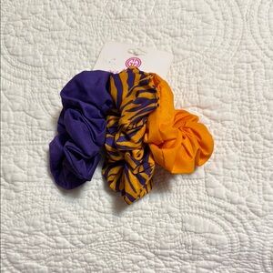 Purple and Orange Scrunchie Set